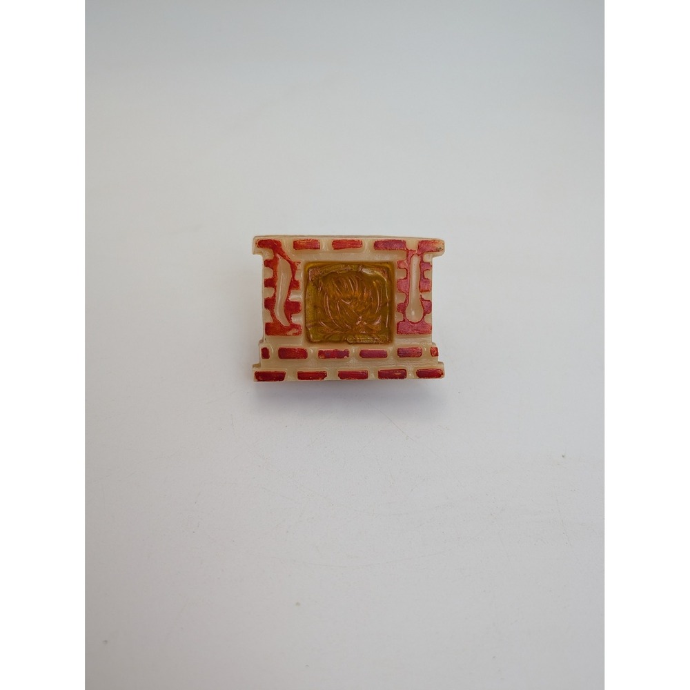 Vintage Fireplace Plug In Night Light Red Brick Hearth Glow 120V 1/4W Novelty